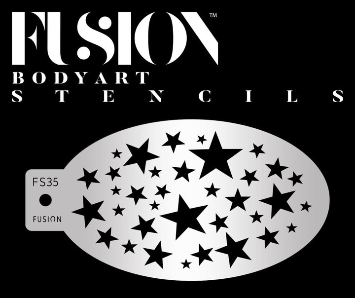 Star Cluster Face Paint Stencil - FS35 - Fusion Body Art