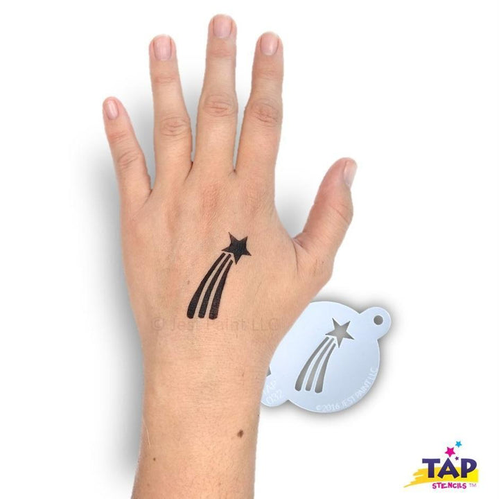 TAP 032 Face Painting Stencil | Shooting Star (non - stocked) - Fusion Body Art