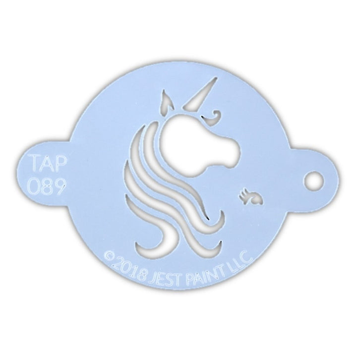 TAP 089 Face Painting Stencil | Pretty Unicorn Centerpiece - Fusion Body Art