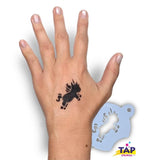 TAP 090 Face Painting Stencil | Chubby Little Unicorn - Fusion Body Art