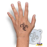 TAP 099 Face Painting Stencil | Swirly Detail - NEW - Fusion Body Art