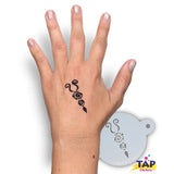 TAP 105 Face Painting Stencil | Butterfly Body - NEW - Fusion Body Art