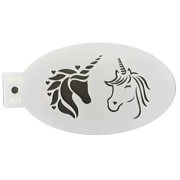 Unicorn Face Painting Stencil - AS01 - Fusion Body Art