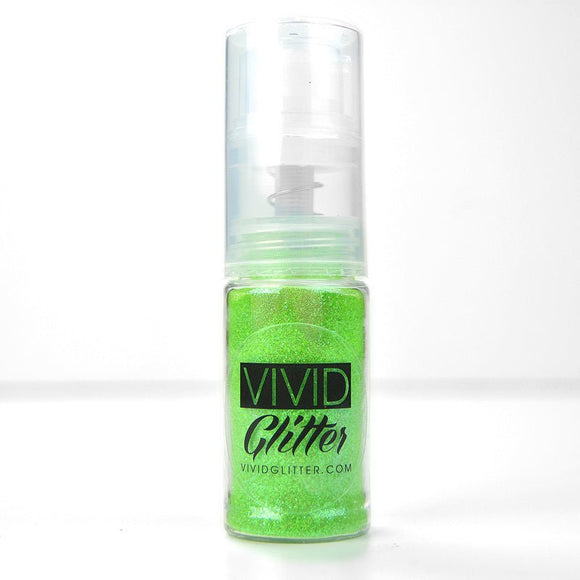 VIVID Glitter | Fine Mist Glitter Spray Pump | Lime Zest 14ml - Fusion Body Art