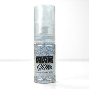 VIVID Glitter | Fine Mist Glitter Spray Pump | Silver Hologram 14ml - Fusion Body Art