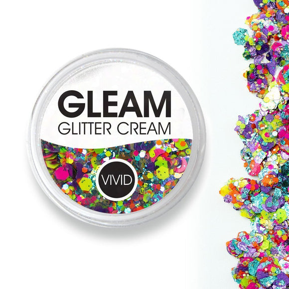 VIVID Glitter | GLEAM Glitter Cream | Aloha 7.5g Jar - Fusion Body Art