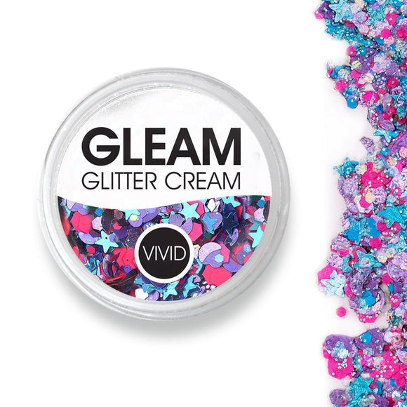 VIVID Glitter | GLEAM Glitter Cream | Blazin Unicorn 25g Jar - Fusion Body Art