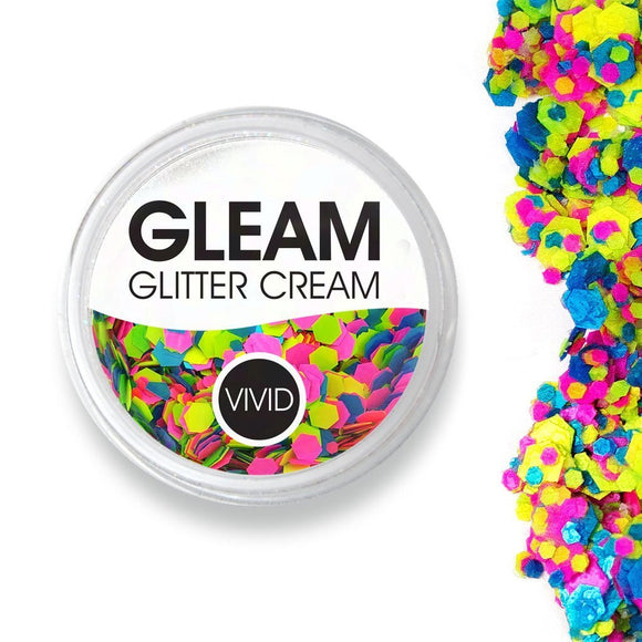 VIVID Glitter | GLEAM Glitter Cream | Candy Cosmos UV 7.5g Jar - Fusion Body Art