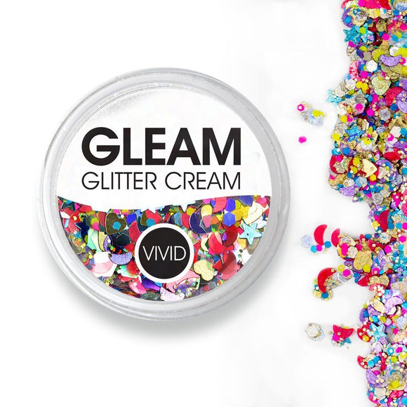 VIVID Glitter | GLEAM Glitter Cream | Festivity 7.5g Jar - Fusion Body Art