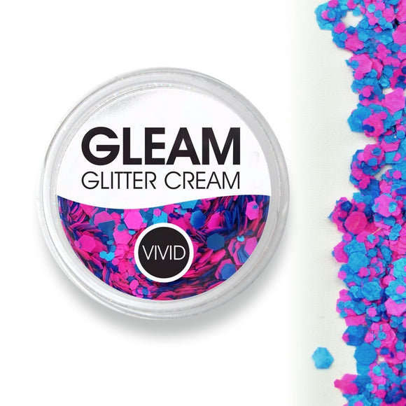 VIVID Glitter | GLEAM Glitter Cream | Gum Nebula UV 7.5g Jar - Fusion Body Art
