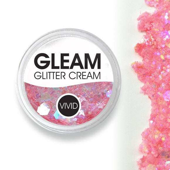 VIVID Glitter | GLEAM Glitter Cream | Mystic Melon 7.5g Jar - Fusion Body Art