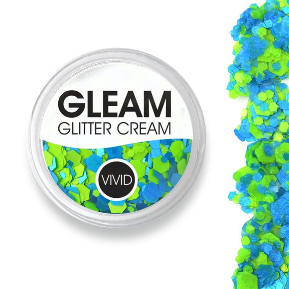 VIVID Glitter | GLEAM Glitter Cream | Nu-Ocean UV 7.5g Jar - Fusion Body Art