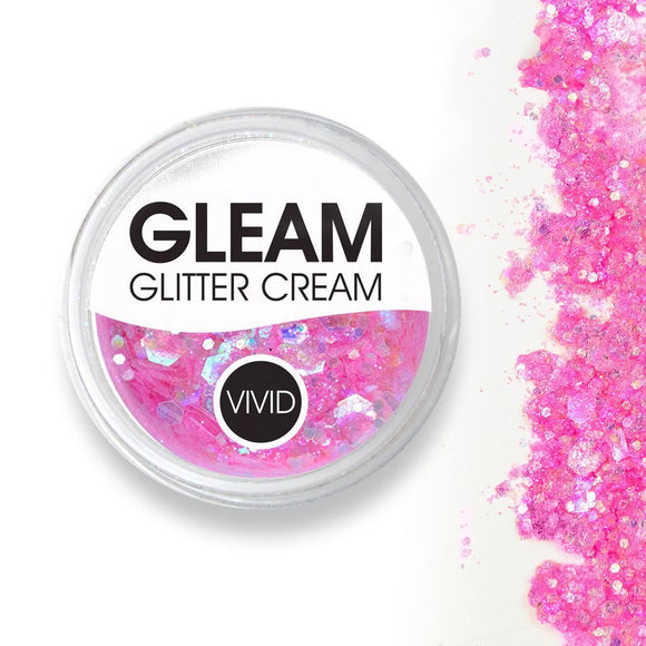 VIVID Glitter | GLEAM Glitter Cream | Princess Pink 7.5g Jar - Fusion Body Art