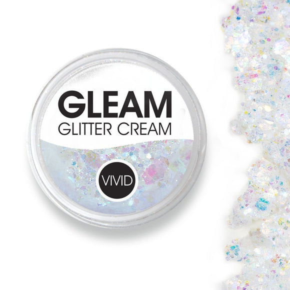 VIVID Glitter | GLEAM Glitter Cream | Purity - Chunky 25g Jar - Fusion Body Art