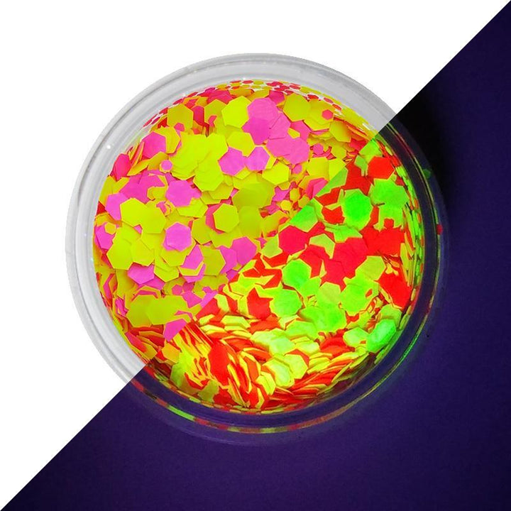 VIVID Glitter | Loose Chunky Body Glitter | Anti Gravity UV 7.5g Jar - Fusion Body Art