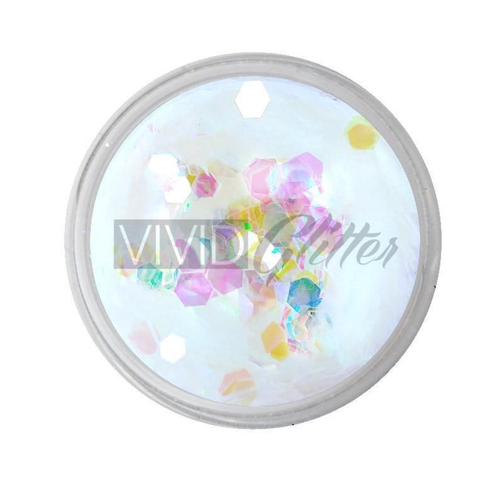 VIVID Glitter | Loose Chunky Body Glitter | Crystal Clear 7.5g Jar - Fusion Body Art