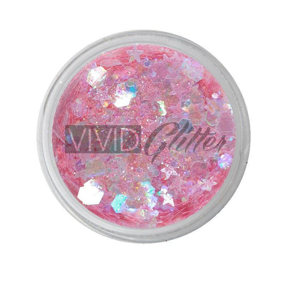 VIVID Glitter | Loose Chunky Body Glitter | Mystic Melon 7.5g Jar - Fusion Body Art