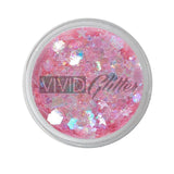 VIVID Glitter | Loose Chunky Body Glitter | Mystic Melon 7.5g Jar - Fusion Body Art