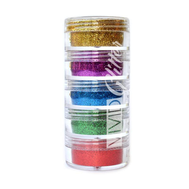 VIVID Glitter | Perfect Rainbow Fine Glitter Set 5 X 7.5g - Fusion Body Art