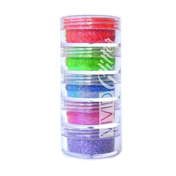 VIVID Glitter | Twister Rainbow Fine Glitter Set 5 X 7.5g - Fusion Body Art