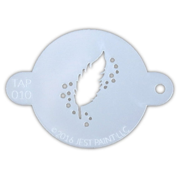 TAP010 Face Painting Stencil | Feather (Non-Stocked)