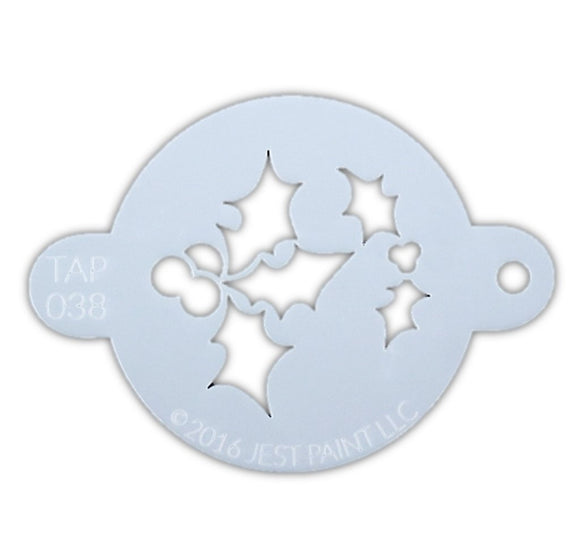 TAP 038 Face Painting Stencil | Holly Leaf (non-stocked)